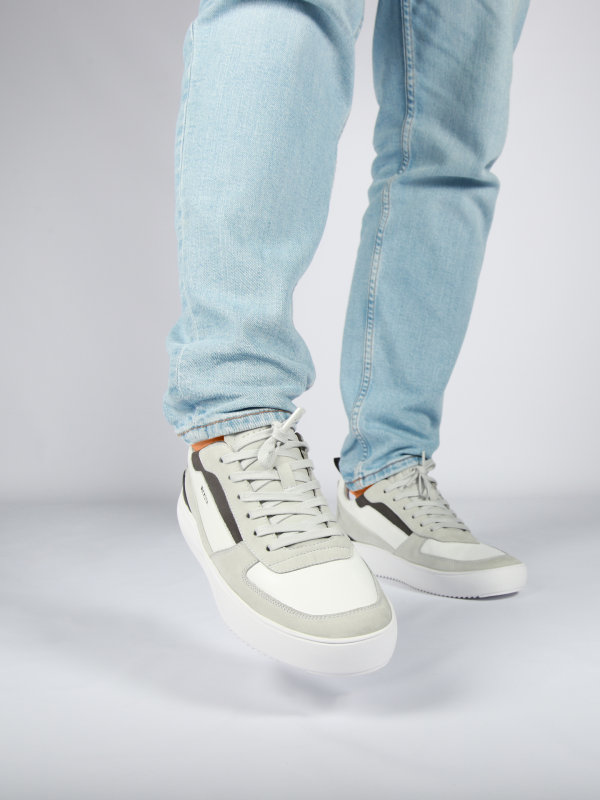 Blackstone TYSON BG169 White grey Sneaker (mid)