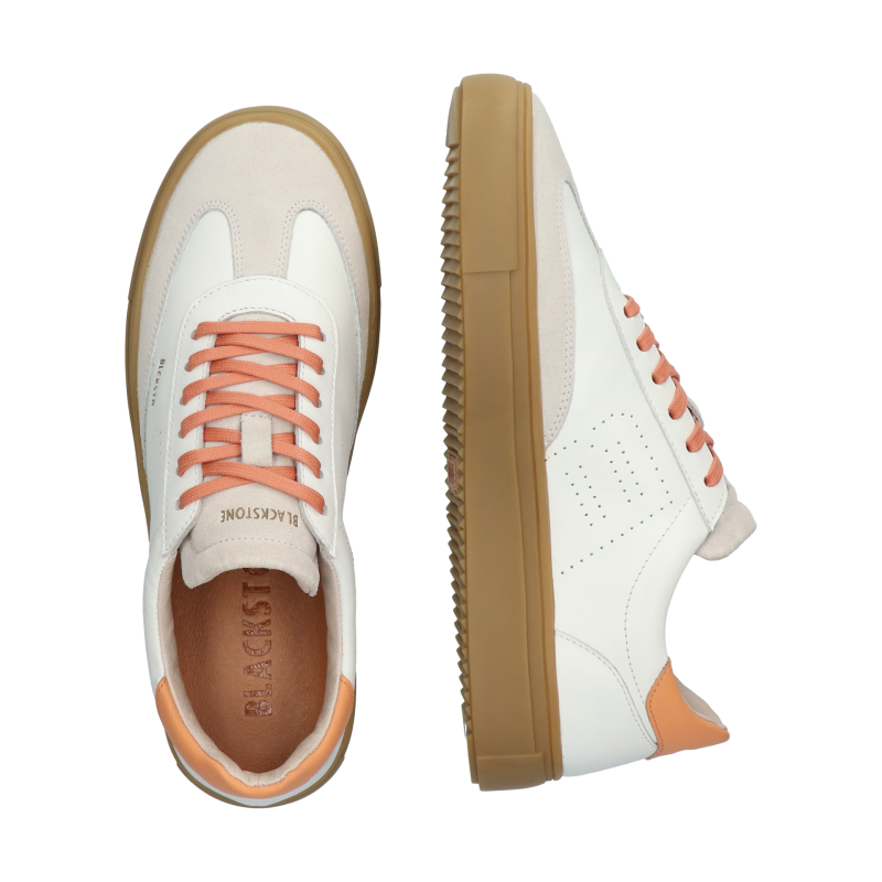 Blackstone SLATE HARPER DL272 White orange Sneaker (low)