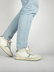 Blackstone SCORIA LEGEND DG532 White green milieu Runner Sneaker