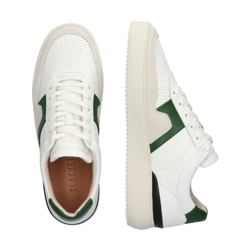 Blackstone MARBLE COLTON DG513 White green Sneaker (low)