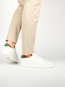 Blackstone SLATE HARPER PERF DG518 White green Sneaker (low)