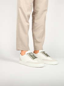 Blackstone SLATE HARPER PERF DG518 White orange Sneaker (low)