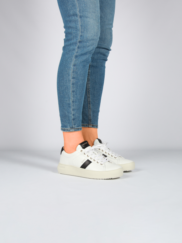 Blackstone RYDER BL220 White black Sneaker (low)