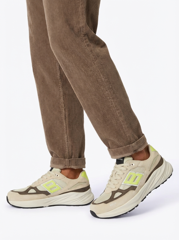 Blackstone FLINT MOSS DG531 Oyster white Runner Sneaker