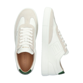 Blackstone SLATE HARPER PERF DG518 White green Sneaker (low)