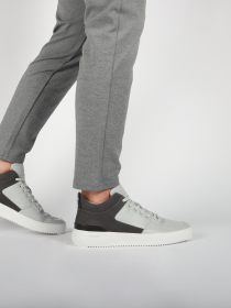 Blackstone BRYSON ZG17 Grey pinstripe northern drople Sneaker (mid)