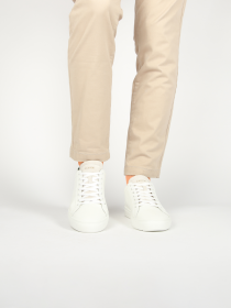 Blackstone SLATE HARPER PERF DG518 White green Sneaker (low)