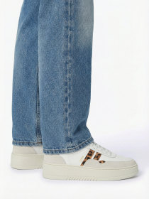 Blackstone GARNET KODA FL720 White leopard Sneaker (low)