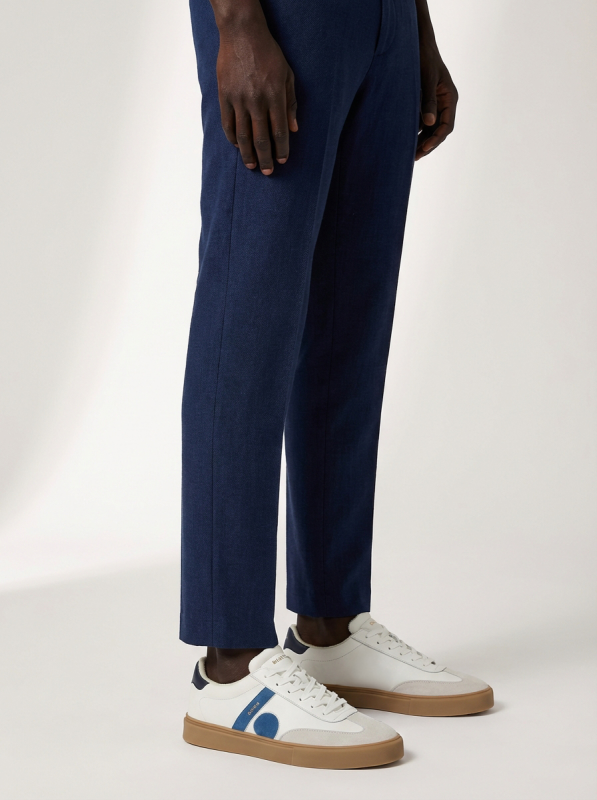 Blackstone QUARTZ AUDEN EG554 White blue Sneaker (low)