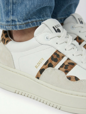 Blackstone GARNET KODA FL720 White leopard Sneaker (low)