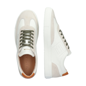 Blackstone SLATE HARPER PERF DG518 White orange Sneaker (low)