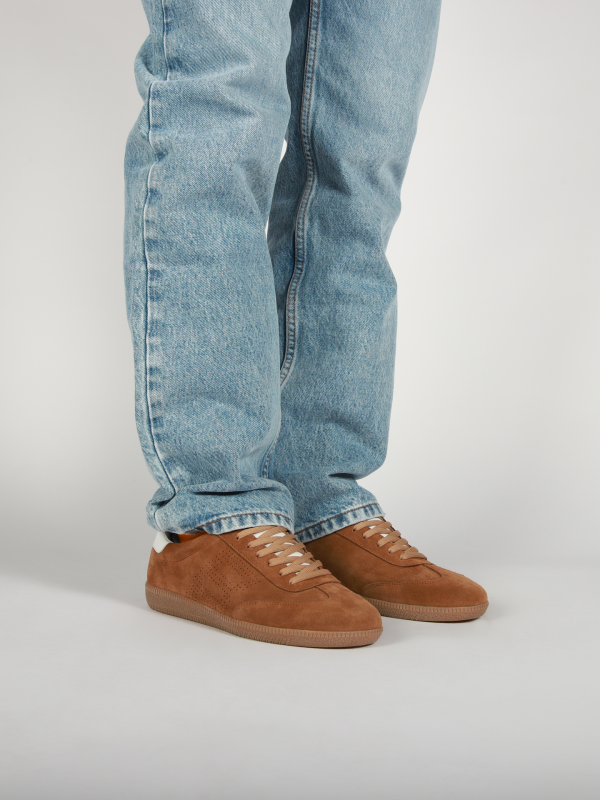 Blackstone LIME WREN PERF DG363 Cognac Sneaker (low)