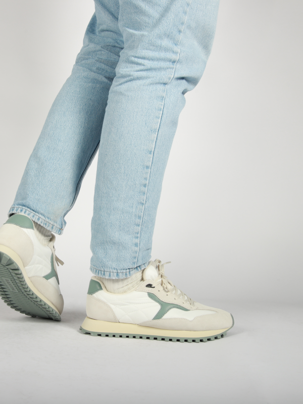 Blackstone SCORIA LEGEND DG532 White green milieu Runner Sneaker