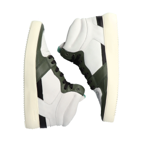 Blackstone DWAYNE YG02 Off white green Sneaker (high)