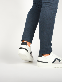 Blackstone MARBLE COLTON DG513 White dark blue Sneaker (low)