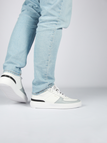 Blackstone RADLEY BG166 White grey Sneaker (mid)