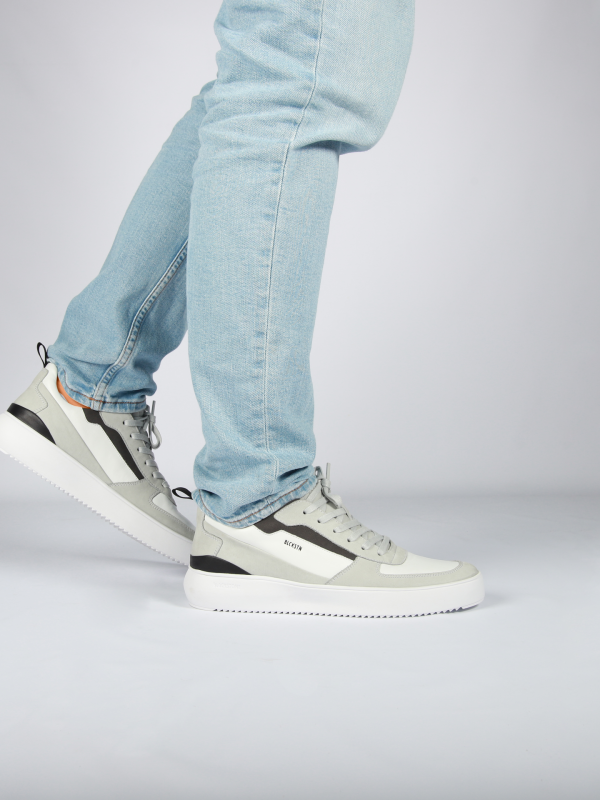 Blackstone TYSON BG169 White grey Sneaker (mid)