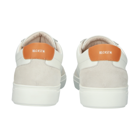 Blackstone SLATE HARPER PERF DG518 White orange Sneaker (low)