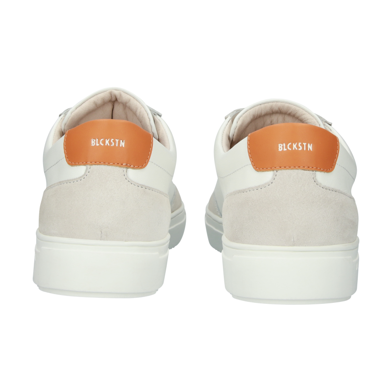 Blackstone SLATE HARPER PERF DG518 White orange Sneaker (low)
