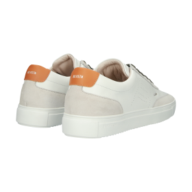 Blackstone SLATE HARPER PERF DG518 White orange Sneaker (low)