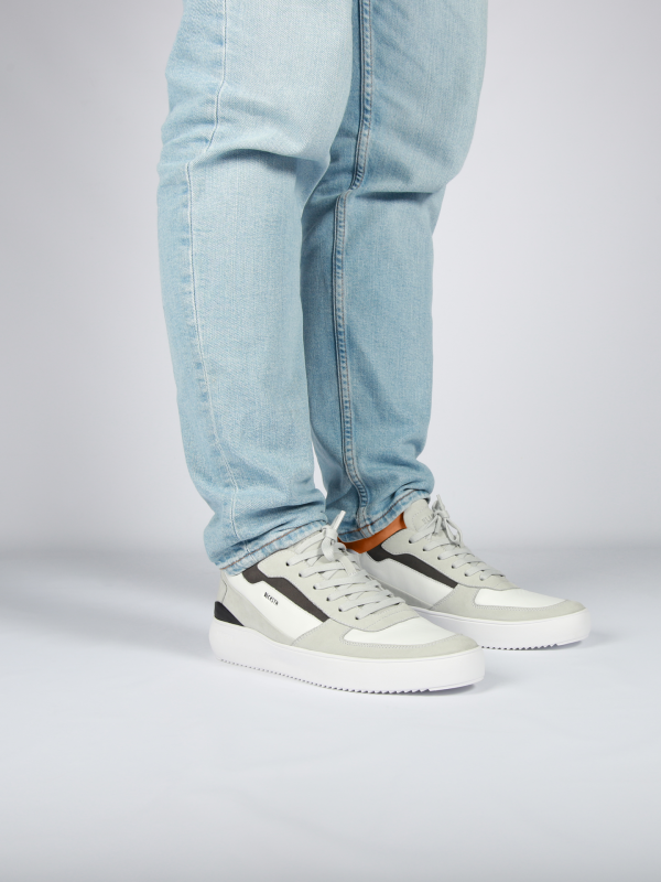 Blackstone TYSON BG169 White grey Sneaker (mid)