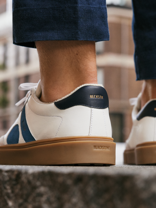 Blackstone QUARTZ AUDEN EG554 White blue Sneaker (low)