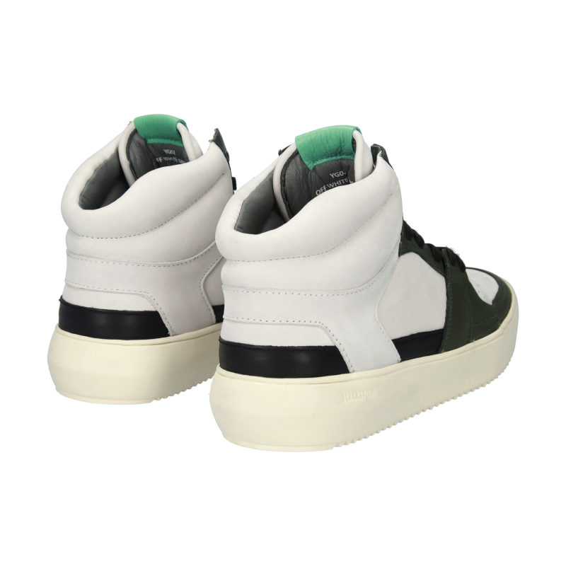 Blackstone DWAYNE YG02 Off white green Sneaker (high)