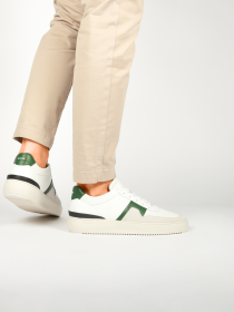 Blackstone MARBLE COLTON DG513 White green Sneaker (low)