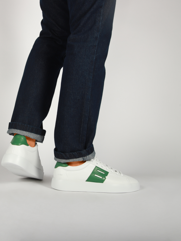Blackstone SKARN RAY DG366 White green Sneaker (low)