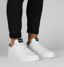 Blackstone ROGER LOW RM50 White dark denim Sneaker (low)