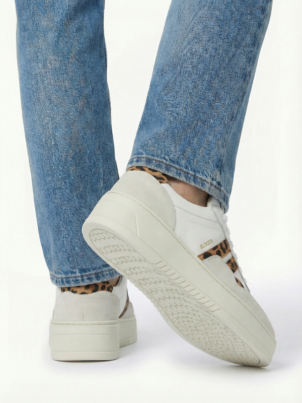 Blackstone GARNET KODA FL720 White leopard Sneaker (low)