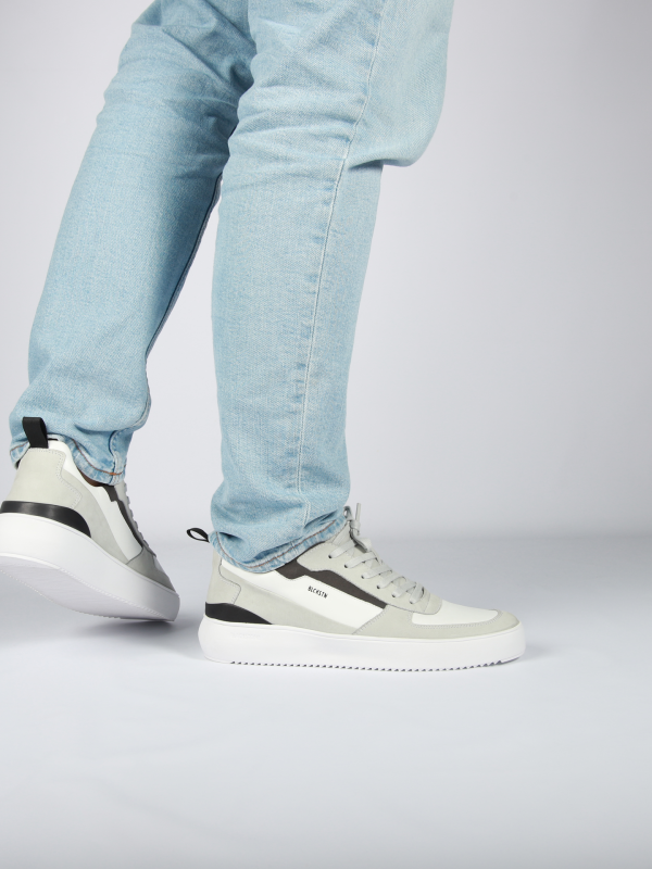 Blackstone TYSON BG169 White grey Sneaker (mid)