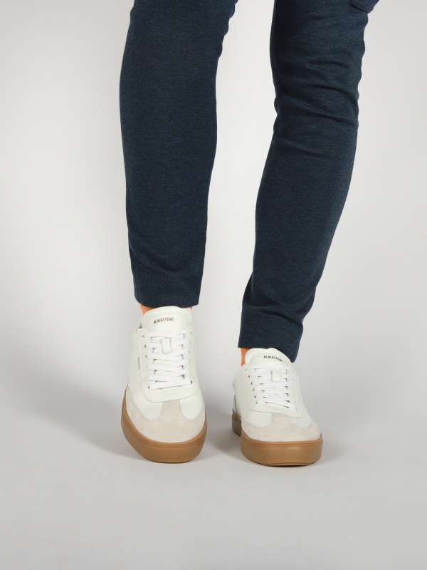 Blackstone SLATE HARPER DG516 White black Sneaker (low)