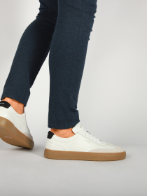 Blackstone SLATE HARPER DG516 White black Sneaker (low)