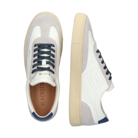 Blackstone SLATE HARPER PERF DG518 White blue Sneaker (low)