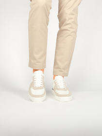 Blackstone MARBLE COLTON DG513 White sand Sneaker (low)