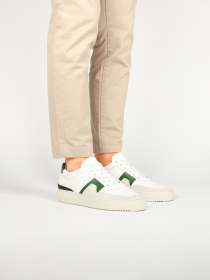 Blackstone MARBLE COLTON DG513 White green Sneaker (low)