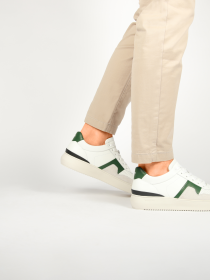 Blackstone MARBLE COLTON DG513 White green Sneaker (low)