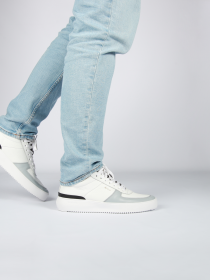 Blackstone RADLEY BG166 White grey Sneaker (mid)