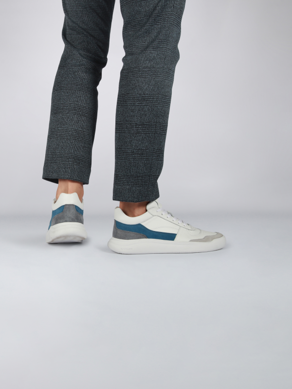 Blackstone AVERY ZG33 White blue ashes Sneaker (mid)