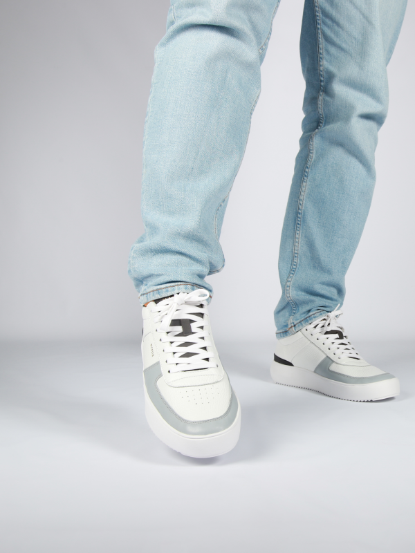 Blackstone RADLEY BG166 White grey Sneaker (mid)