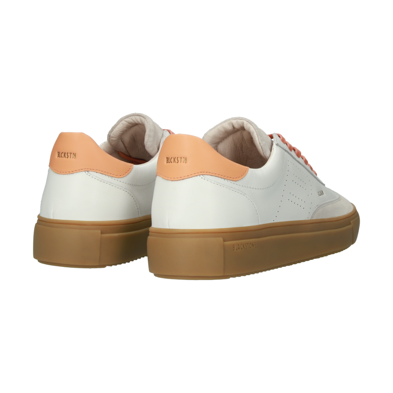 Blackstone SLATE HARPER DL272 White orange Sneaker (low)