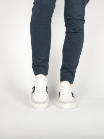 Blackstone MARBLE COLTON DG513 White dark blue Sneaker (low)