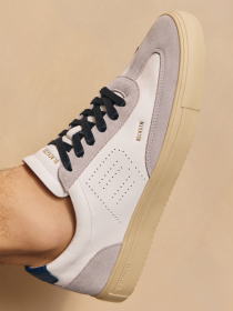 Blackstone SLATE HARPER PERF DG518 White blue Sneaker (low)