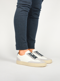 Blackstone SLATE HARPER PERF DG518 White blue Sneaker (low)