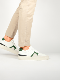 Blackstone MARBLE COLTON DG513 White green Sneaker (low)