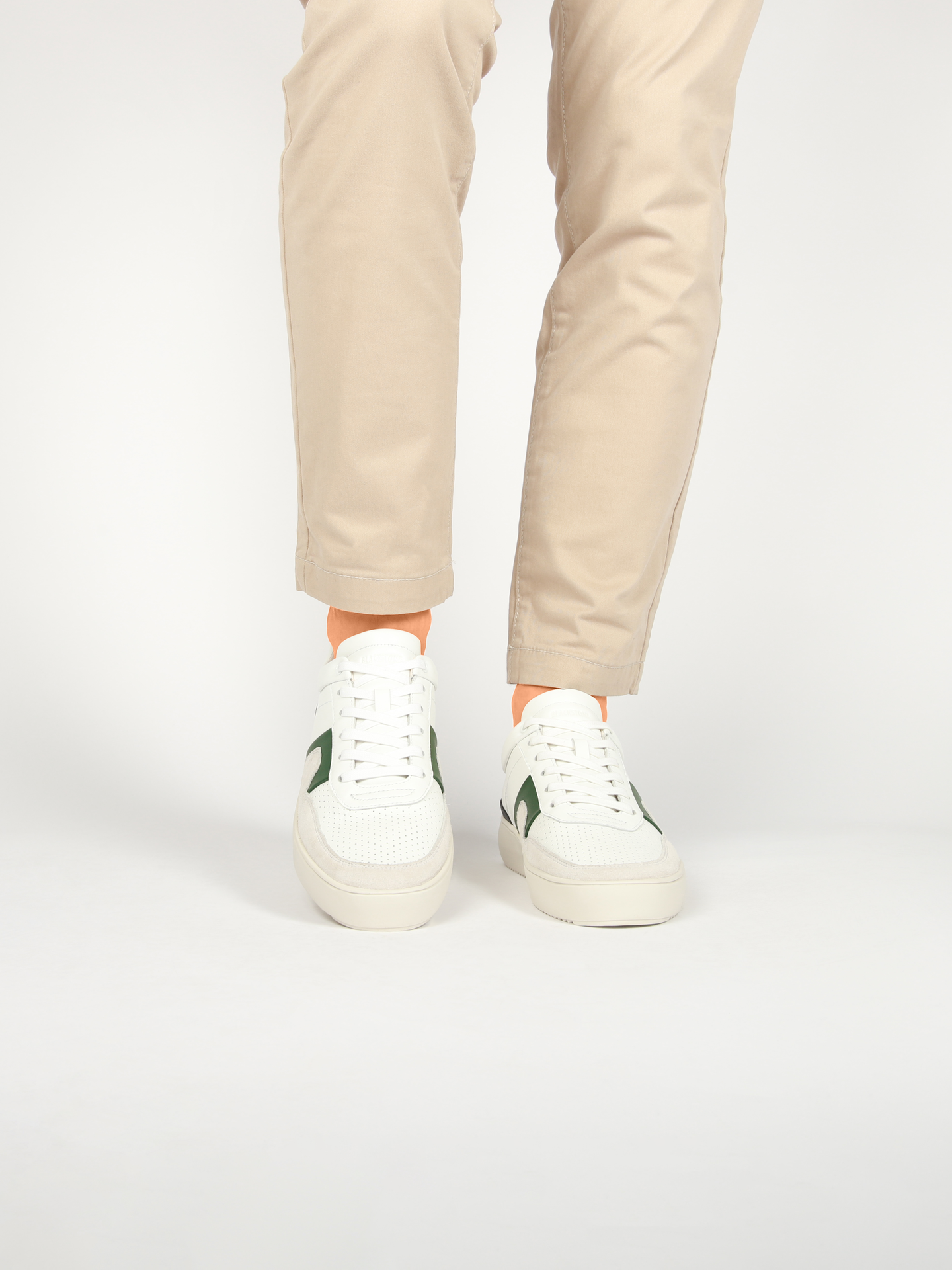 Blackstone MARBLE COLTON DG513 White green Sneaker (low)
