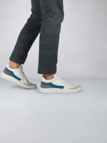 Blackstone AVERY ZG33 White blue ashes Sneaker (mid)