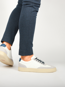 Blackstone SLATE HARPER PERF DG518 White blue Sneaker (low)