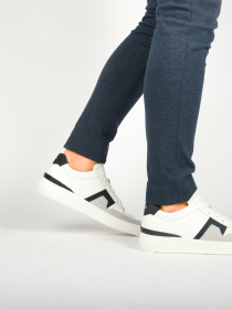 Blackstone MARBLE COLTON DG513 White dark blue Sneaker (low)